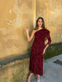 Vestido Amaranto Borgoña