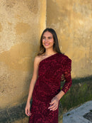 Vestido Amaranto Borgoña