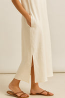 Vestido Cayu Lino Playero con Bolsillos - Iciar y Candela