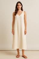 Vestido Cayu Lino Playero con Bolsillos - Iciar y Candela
