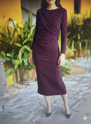 Vestido Jaca Burdeos