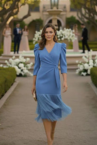 Vestido doble fleco Tinta