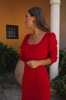 Vestido volante desigual
