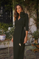 Vestido flor y lazo